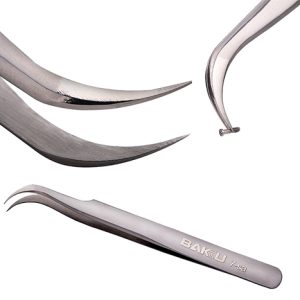 Baku BK-T7-7-SA Eğri Uçlu Cımbız