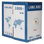 PowerMaster PM-6835 23 AWG 0.57mm 1Gbps UTP %100 Bakır Alaşım 305 Metre Gri CAT6 Kablo