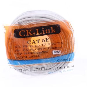 CK-Link Cat5E Ethernet İnternet Kablosu - 40 Metre (Utp Patch Kablo)