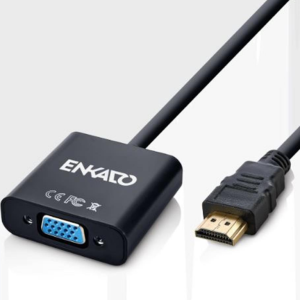 Enkado EKD-HV10 HDMI to VGA Aktif Çevirici Adaptör 3.5mm Ses Çıkışlı Full HD