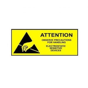 ESD Uyarı Etiketi Yapışkanlı