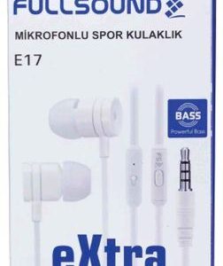 Fullsound Extra Bass Mikrofonlu Kulakiçi Kulaklık Beyaz Renk