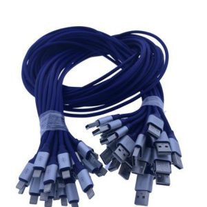 Iphone Şarj Ve Data Silikon Kablosu Lacivert 5*Li Paket (5 Adet)110cm