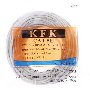 KFK Cat5E Ethernet İnternet Kablosu - 20 Metre (Utp Patch Kablo)