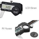Loyka B5110-150 Bilgi Çıkışlı Dijital Kumpas 0-150 mm (IP54 Korumalı)