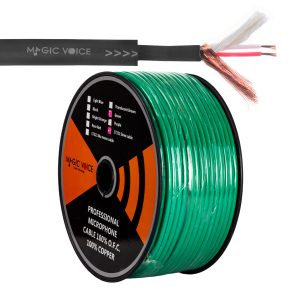 Magıcvoıce Mikrofon Kablosu Stereo 1 Kalite 100m Yeşil