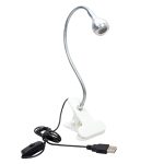 PowerMaster PM-20042 COB LED Akrobat Mandallı USB 6500K Beyaz Masa Lambası