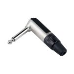 PowerMaster LTP2RC 6.3mm Mono L-Tipi Metal Gövde Gitar Altın Kaplama Jack