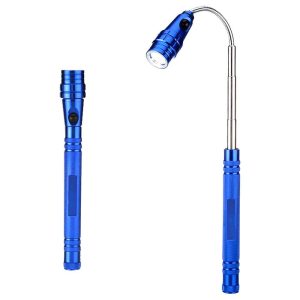 Powermaster MX-2808 Mıknatıslı 360 Derece Döner Başlıklı 3 Ledli Beyaz Işık El Feneri