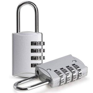 PowerMaster PM-24698 Asma Güvenlik Kilidi Bavul Dolap Kilit 4 Basamaklı Haneli