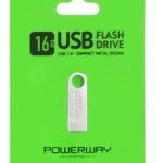 POWERWAY 16 GB METAL USB 2.0 FLASH BELLEK