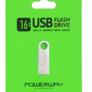 POWERWAY 16 GB METAL USB 2.0 FLASH BELLEK