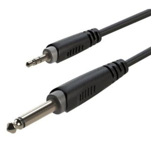 Roxtone RX K13501 3.5 Mm Stereo Erkek / Mono Gitar Erkek 1 Metre Ara Kablo