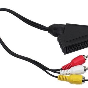 Scart Adaptör Dişi / Rca Erkek 20Cm Kablo