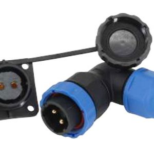 SD28 Su Geçirmez 2 Pin 28 Mm Dörtgen Konnektör 90° Dirsek