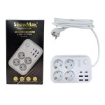 SHOWMAX SH-4629 TERMAL AKIM KORUMALI PRİZ 4 PRİZ+4 USB+2 TYPE-C GİRİŞ