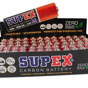 Supex R6 1.5 Volt Çinko Karbon AA Kalem Pil 60'lı Kalem Pil