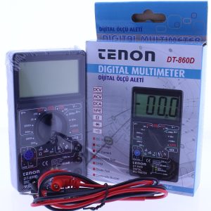 Tenon DT-860D Dijital Multimetre Ölçü Aleti Büyük Geniş Ekran Siyah