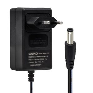 Weko 16 Volt - 2 Amper 5.5*2.5 Uçlu Yerli Üretim Power Jacklı Santral Adaptörü
