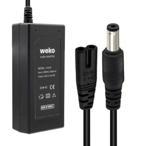 Weko 24 Volt - 2 Amper Plastik Kasa Masaüstü Adaptör 5.5 X 2.5 Uç